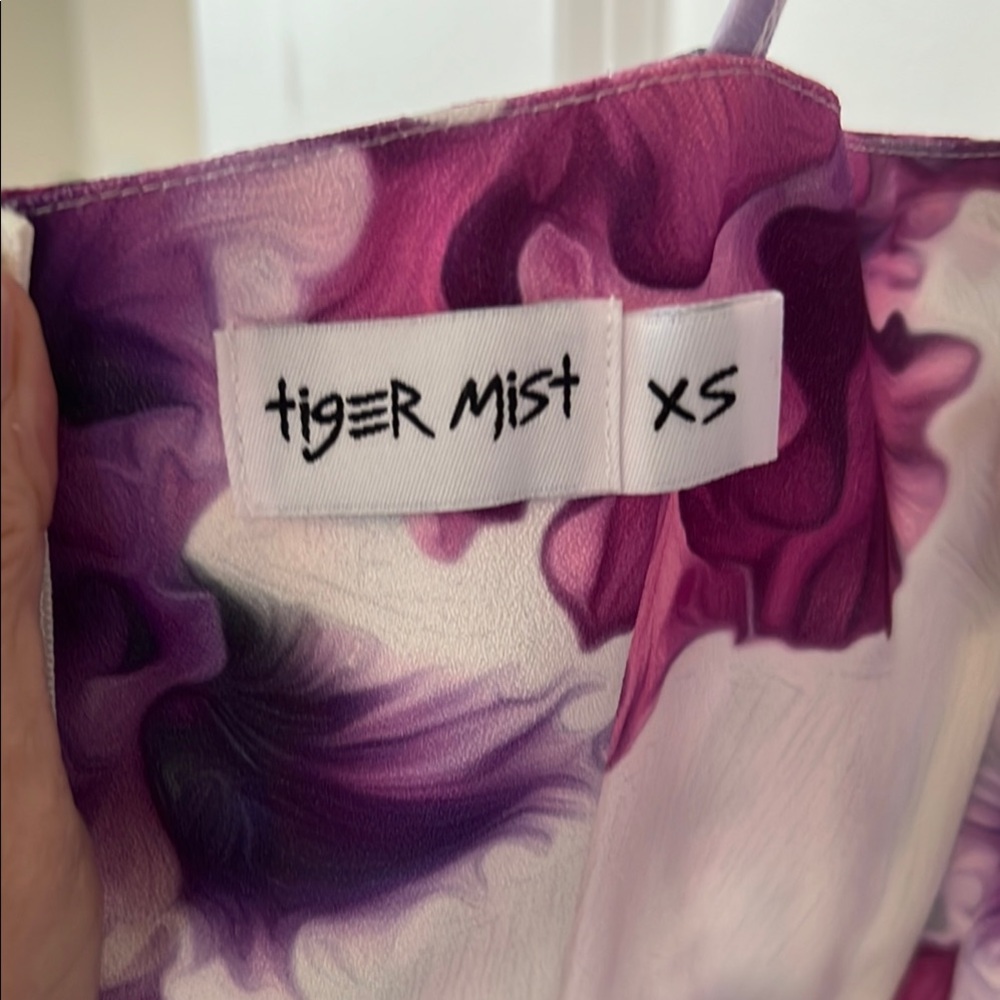 Tiger Mist Purple and Pink Spaghetti Strap Mini Dress - Picture 7 of 8